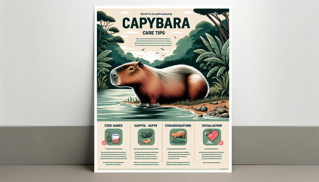 consejos para el cuidado del capibara