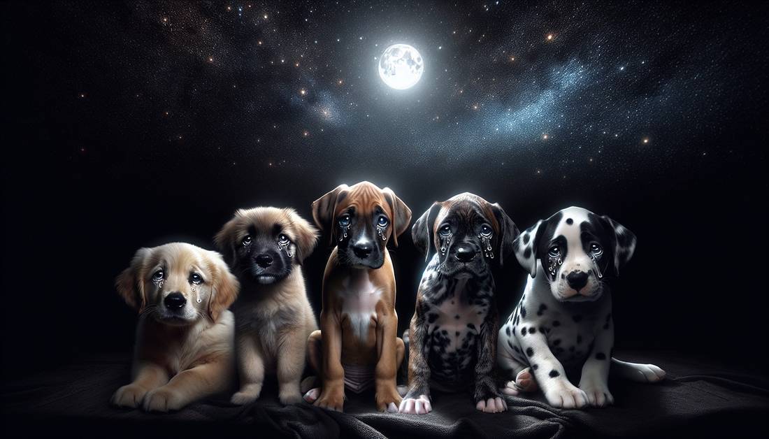 los cachorros lloran la noche