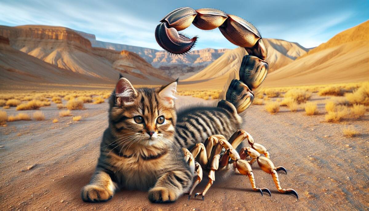 cat scorpion sting