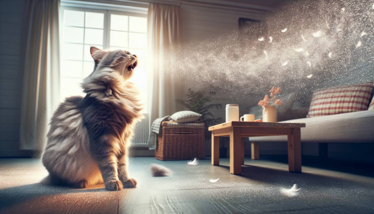 cat sneezing reason