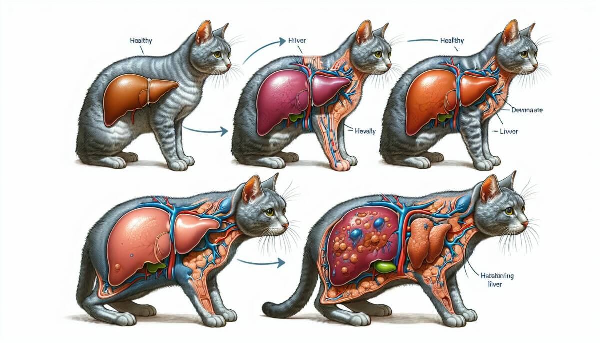 Síntomas y tratamiento de la insuficiencia hepática en felinos