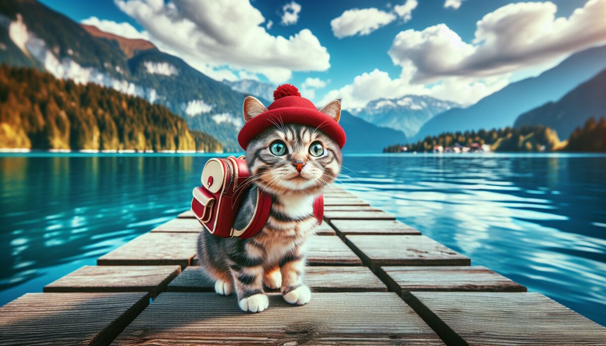 gato vacaciones viaje