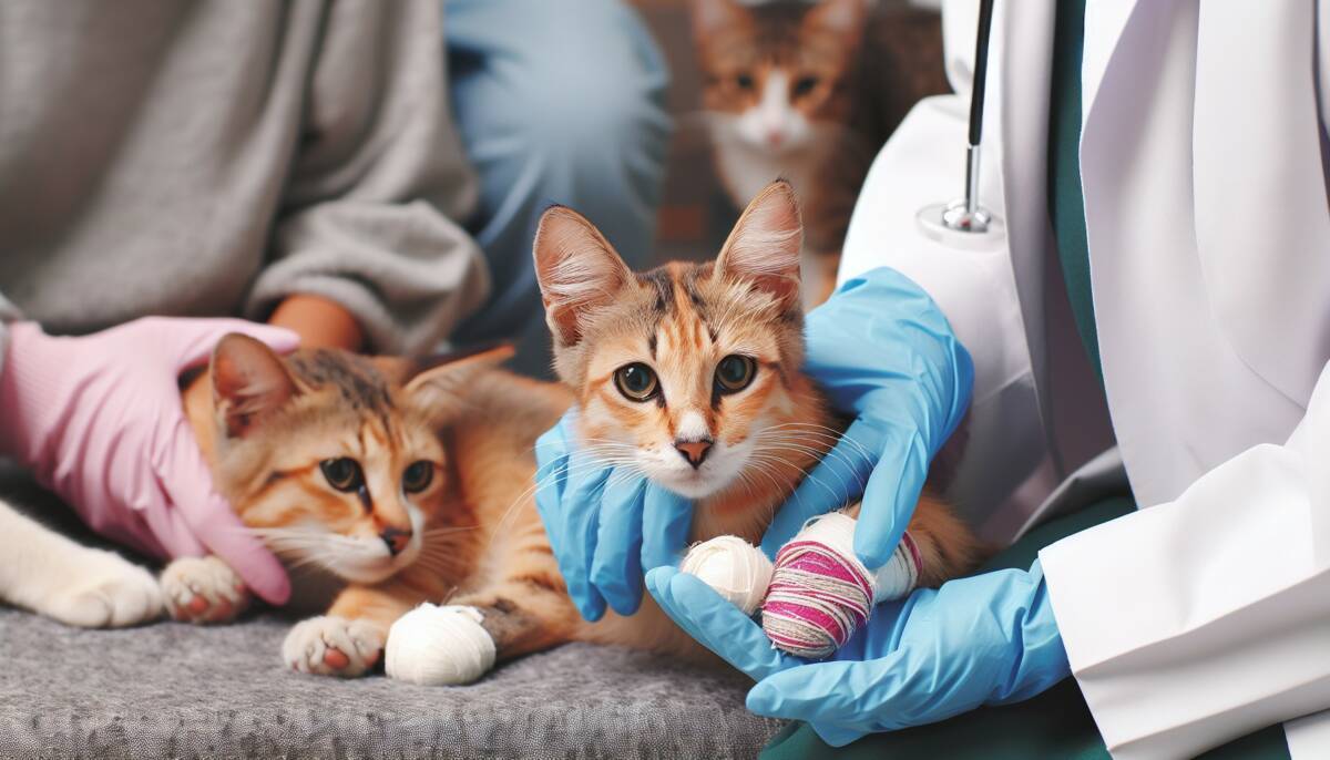 Cómo sanar las almohadillas lesionadas de los gatos