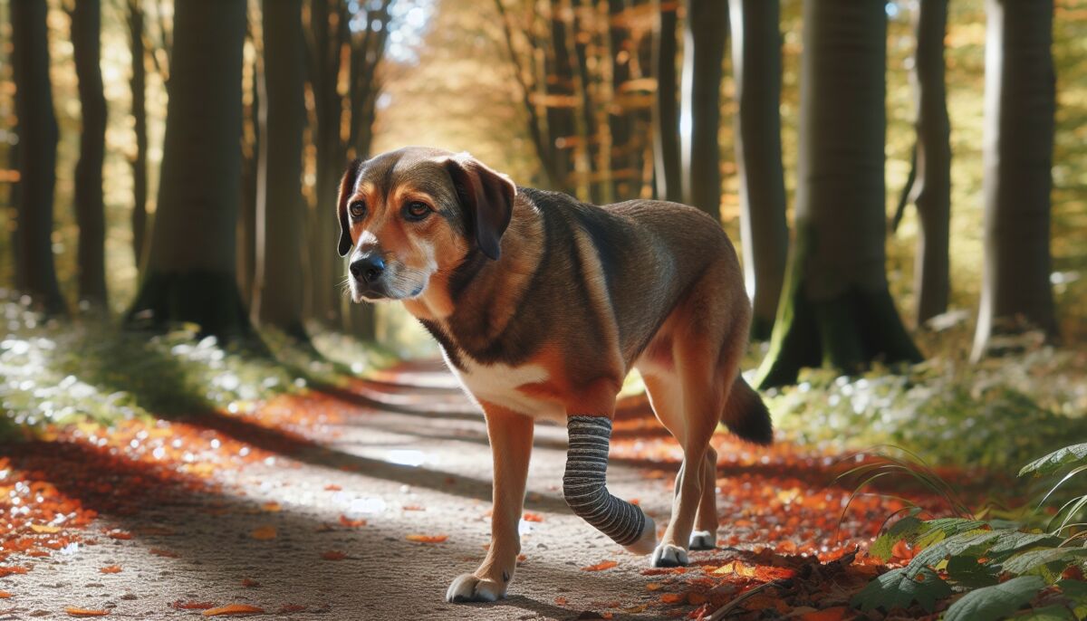 ¿Por qué mi perro cojea de una pata trasera?