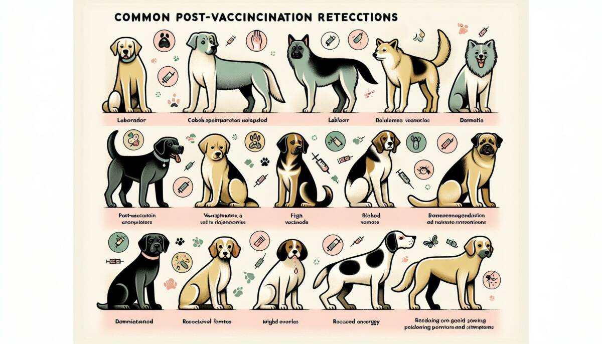 Las reacciones postvacunales en perros más frecuentes