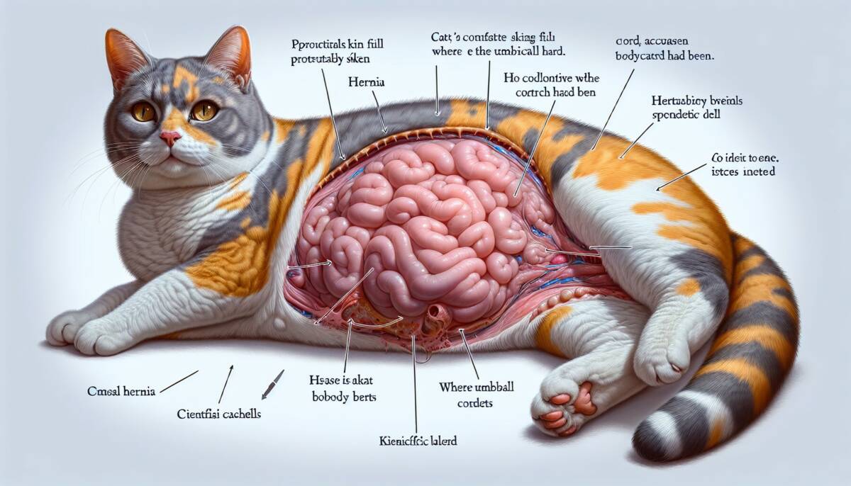 Tratamiento y síntomas de la hernia umbilical en gatos