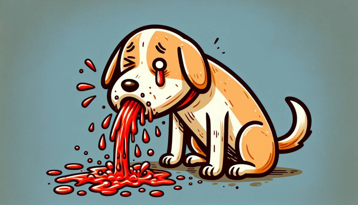 ¿Por qué mi perro vomita sangre?