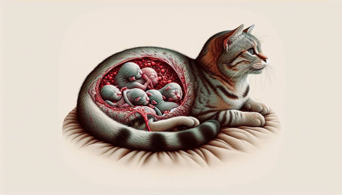 cat bleeding birth