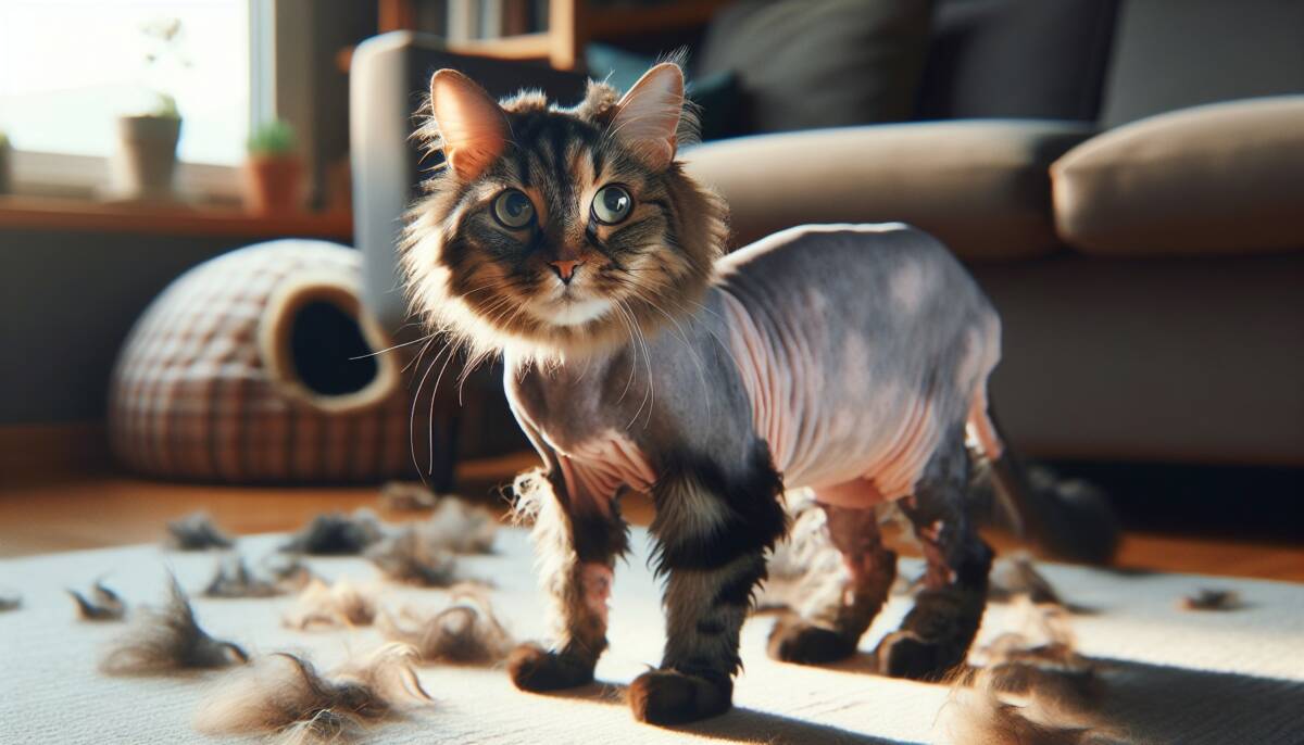 cat hair loss