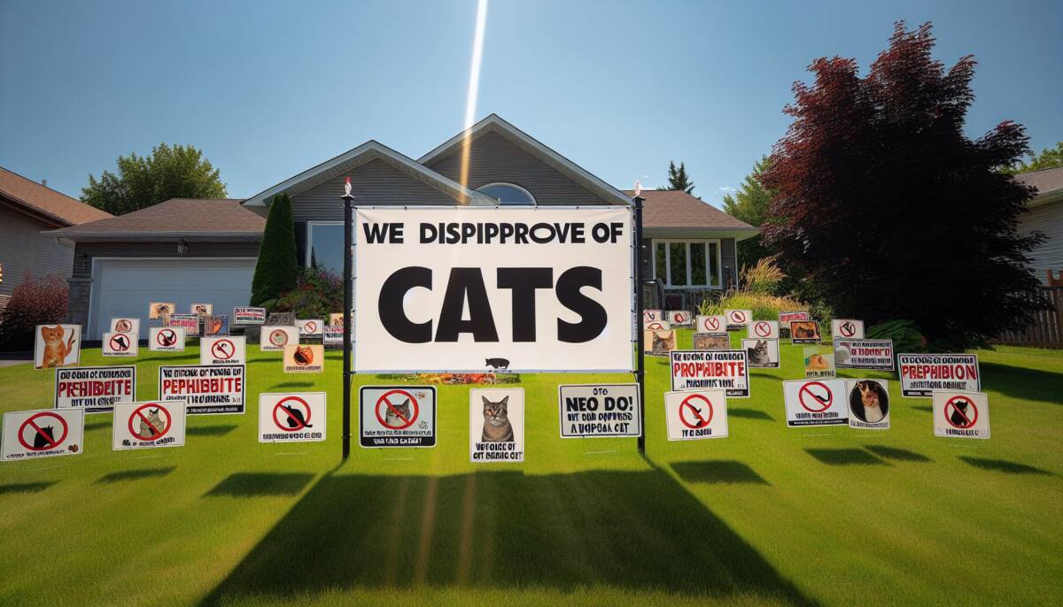 cat hate signs