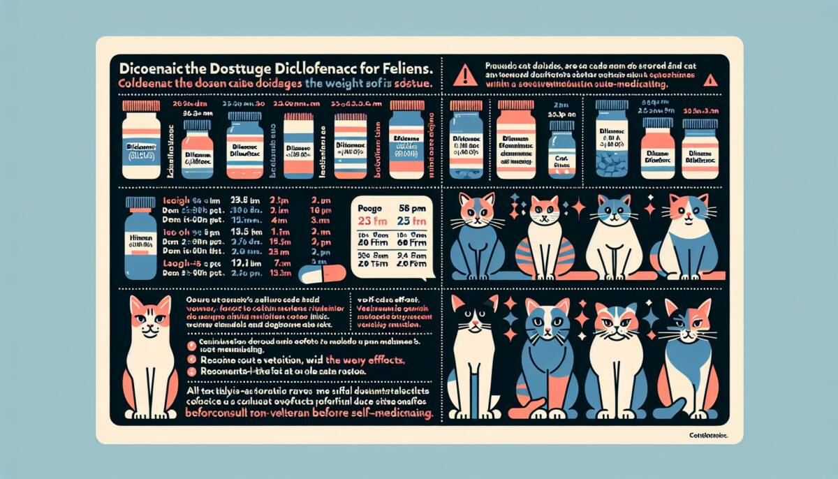 Uso del Diclofenaco en felinos: Dosificación, aplicaciones y reacciones adversas