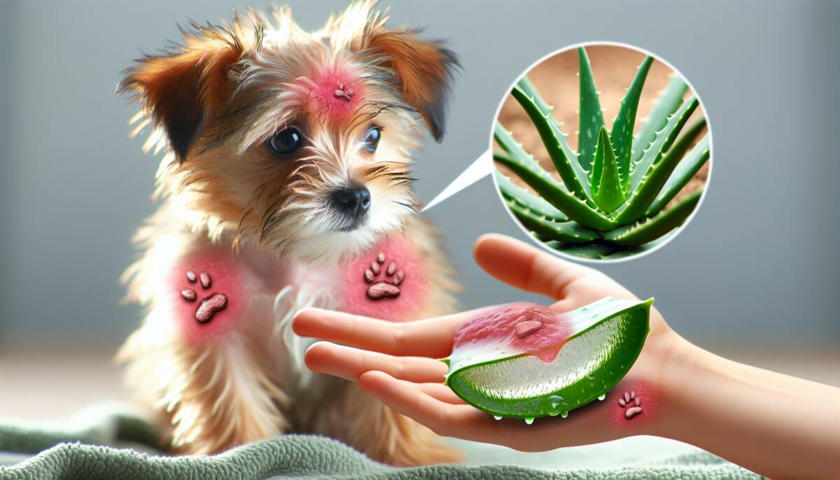 Aloe vera para la dermatitis de los perros