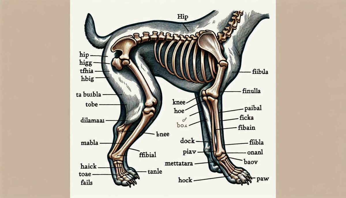 Partes de las patas de un perro