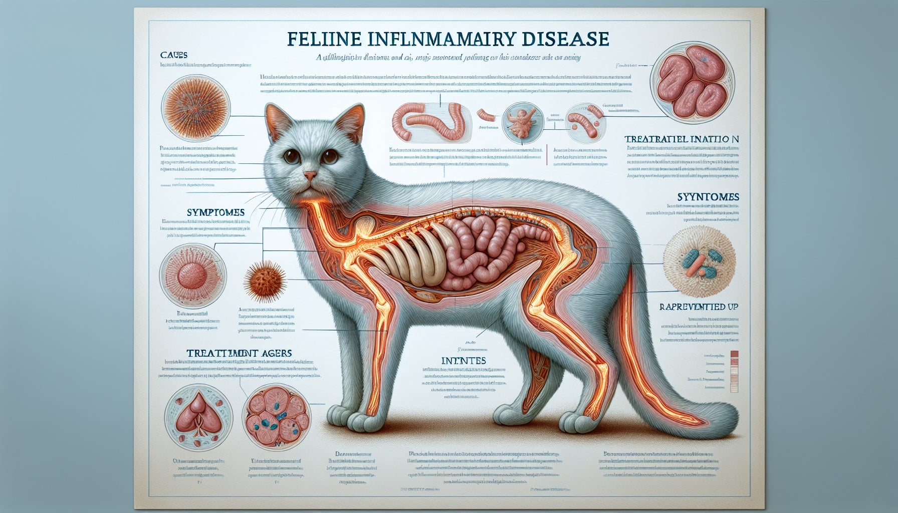 Tratamiento y síntomas de la enfermedad inflamatoria intestinal felina