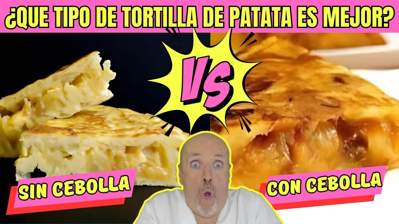 Tortilla de patatas con cebolla o sin cebolla cual es mas saludable