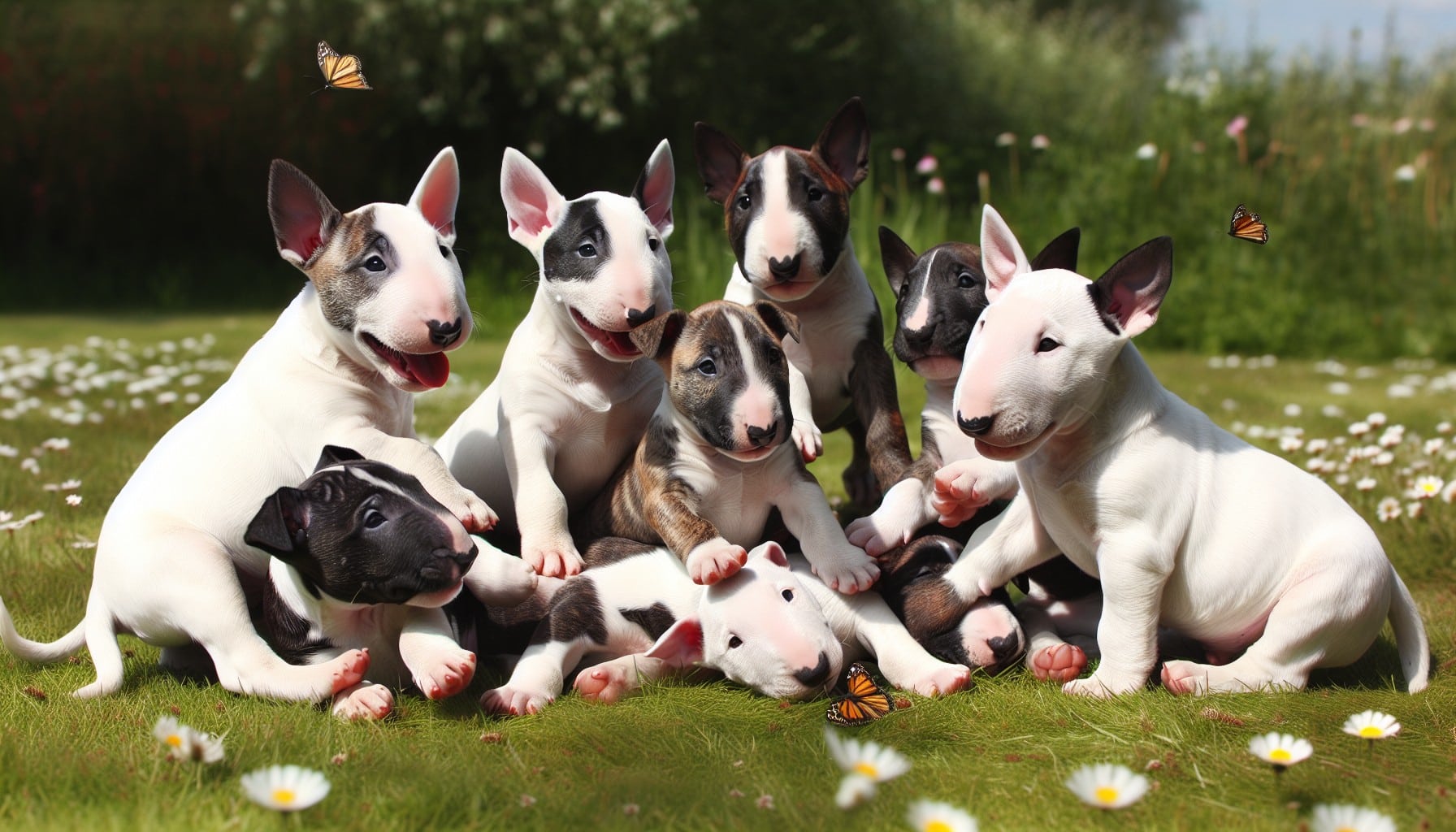 bull terrier puppies