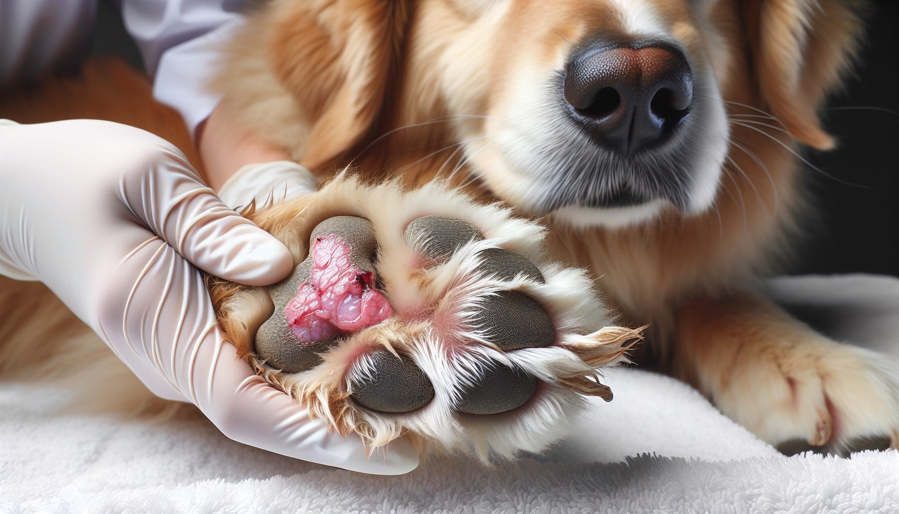 ¿Cómo curar heridas en las almohadillas de los perros?