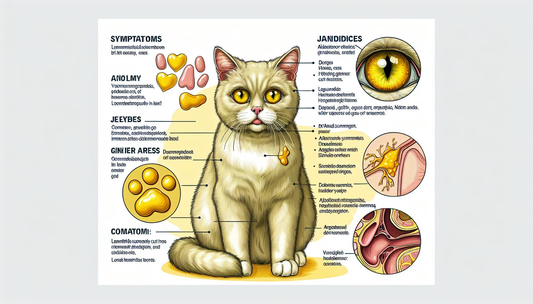 Ictericia felina: principales causas y síntomas observados