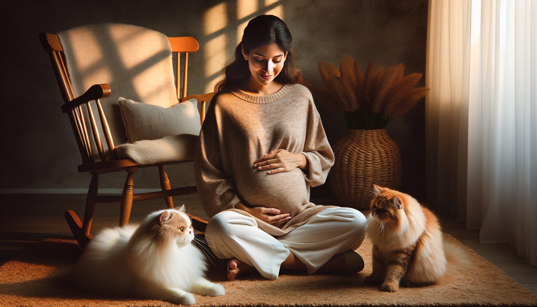 gatos embarazo mujer