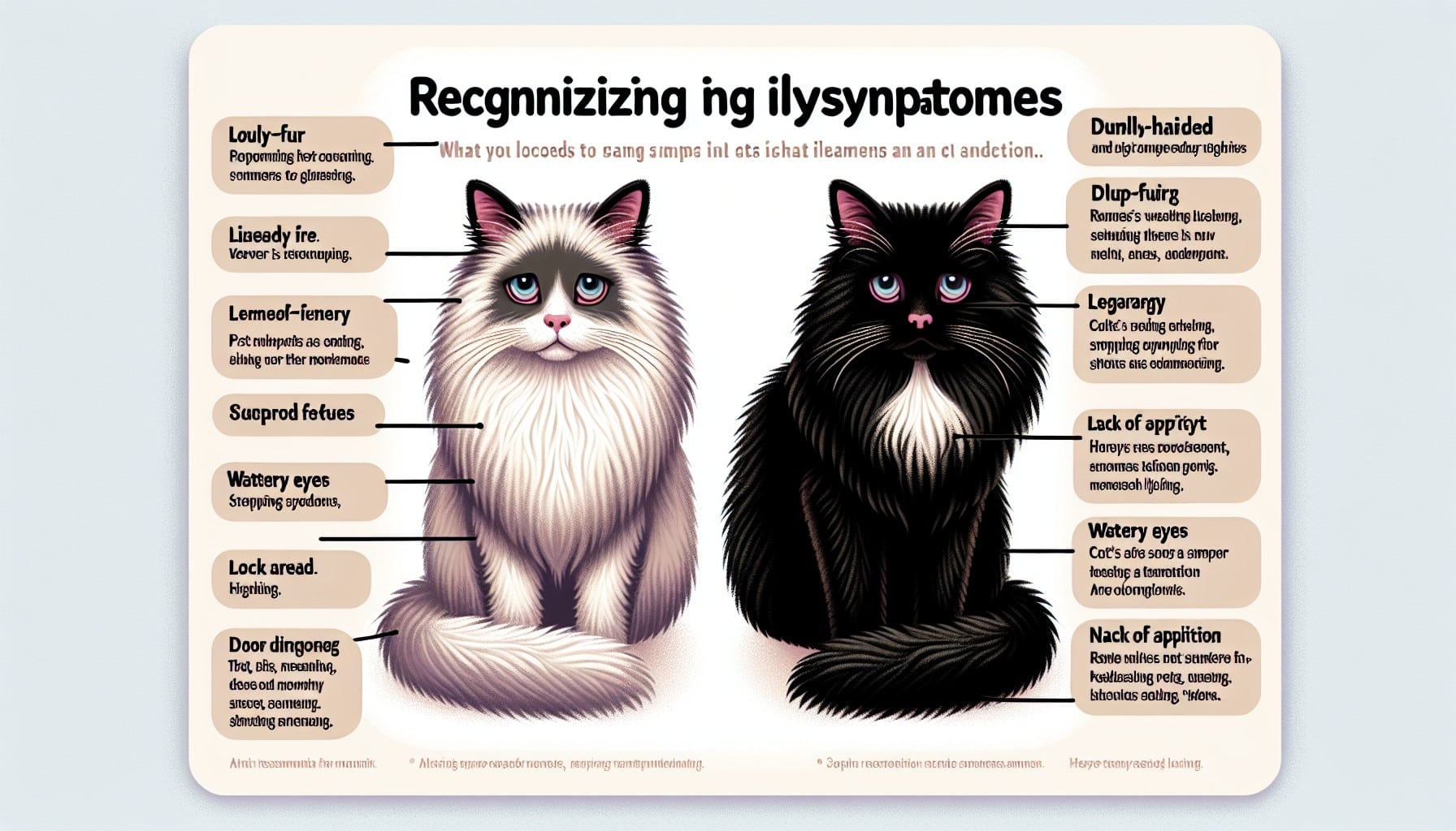 infected cats symptoms