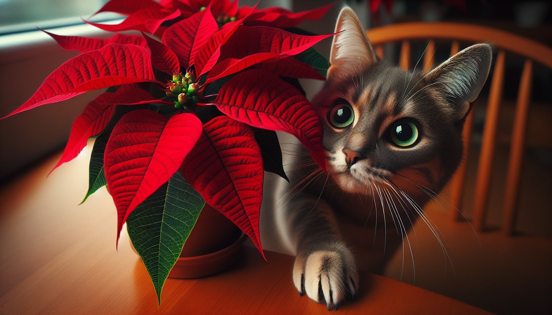 poinsettia poisoning cats