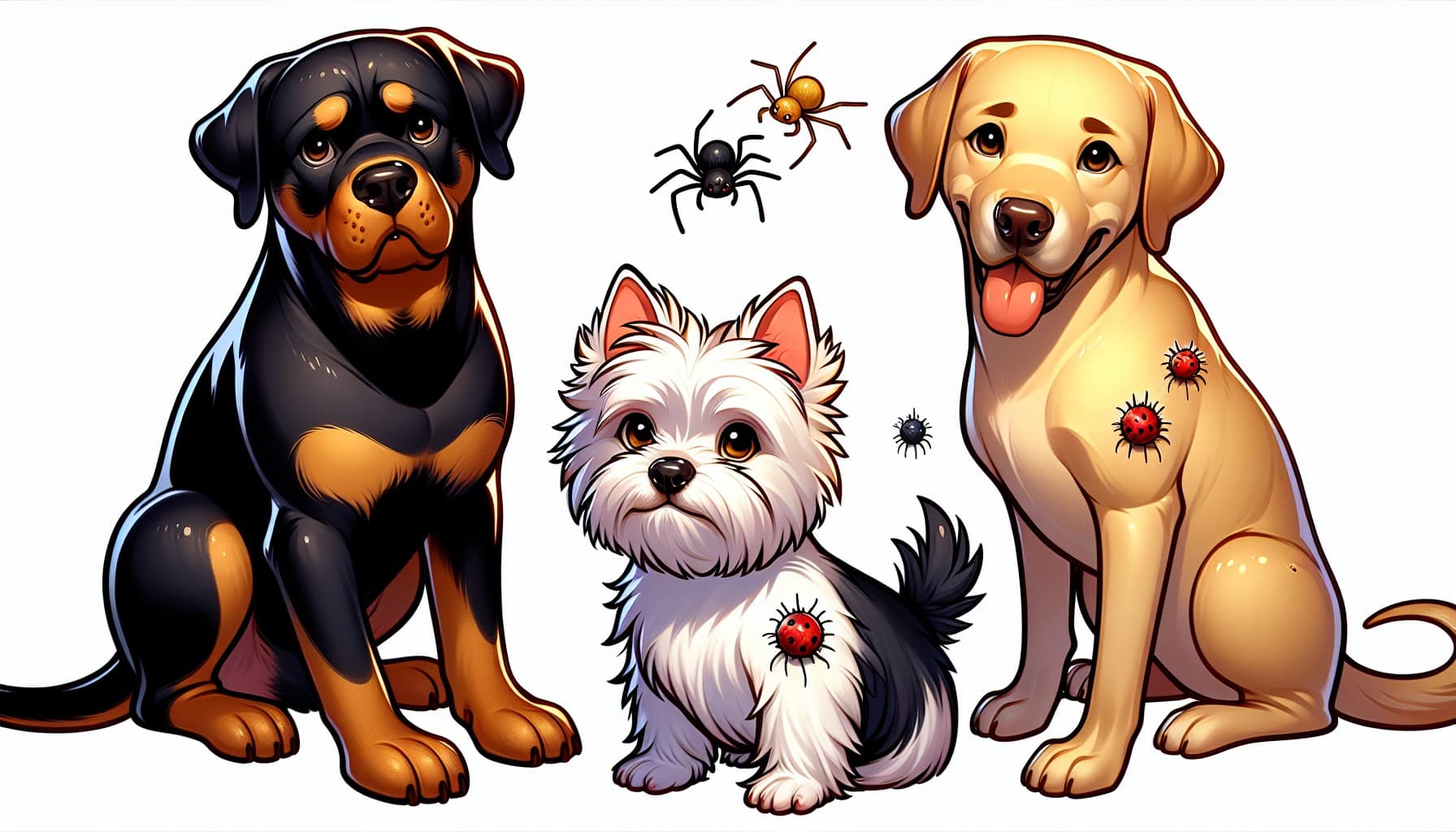 spider bite dogs