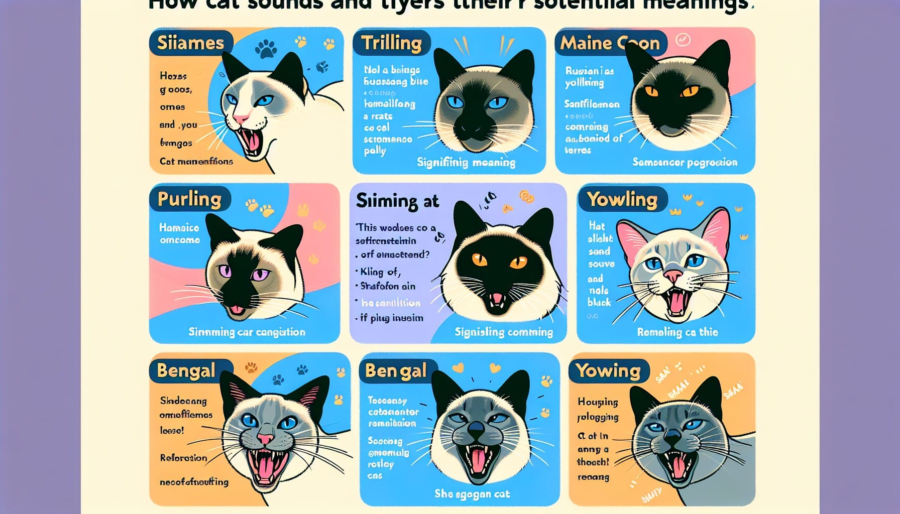 11 sonidos de los gatos y su significado