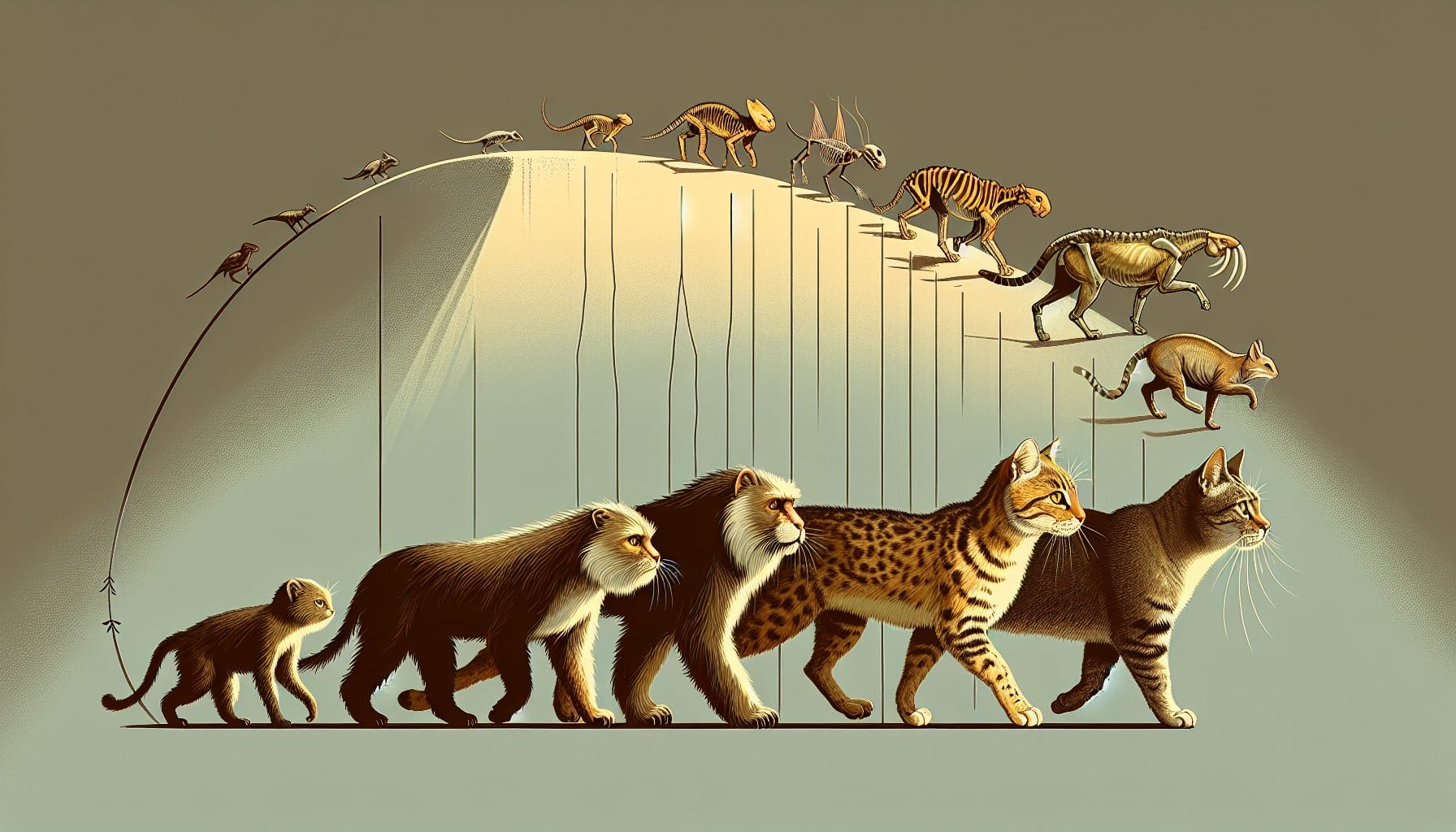 Historia y evolución del gato