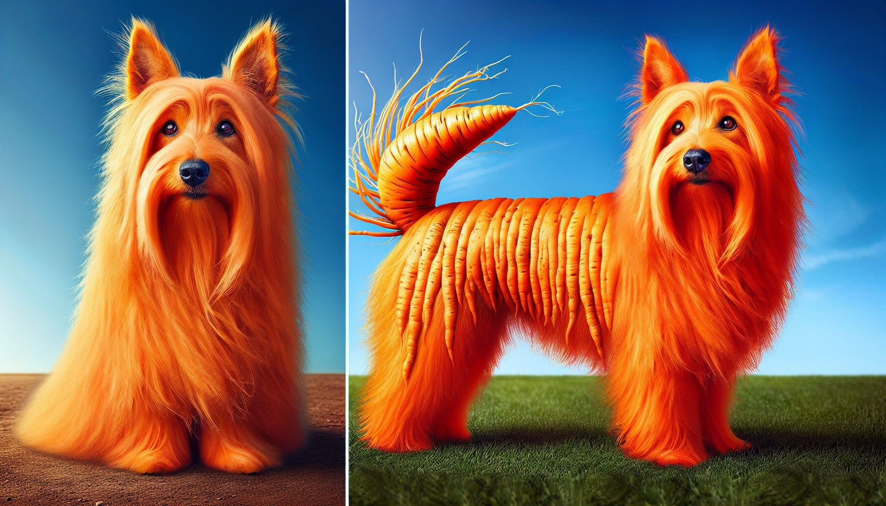 carrot dog fur