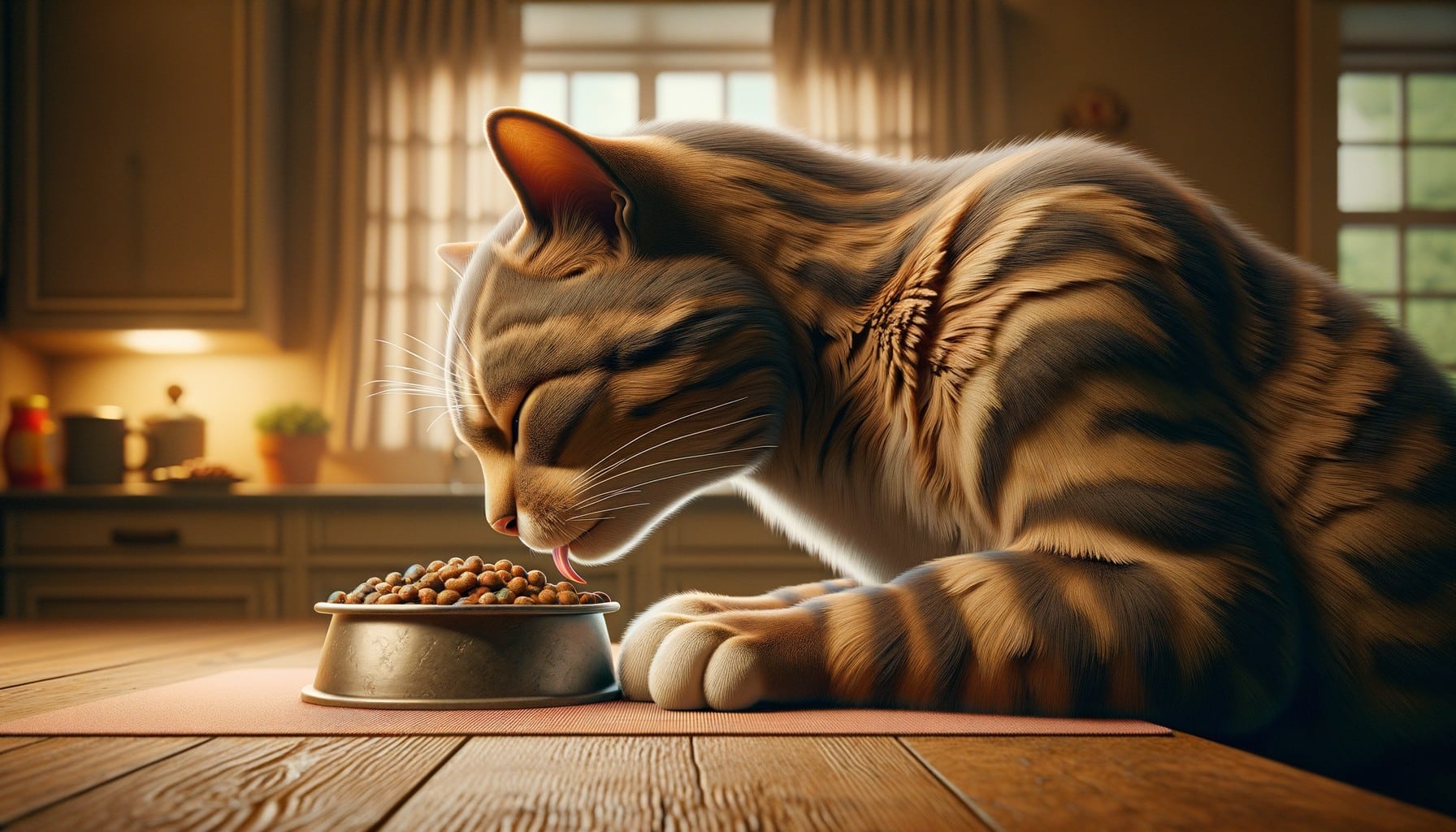 cat behavior eating