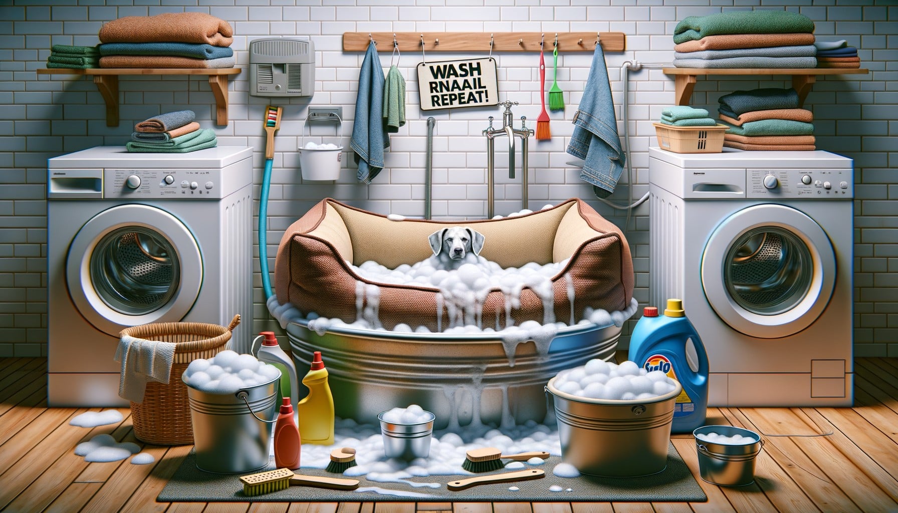 dog bed washing