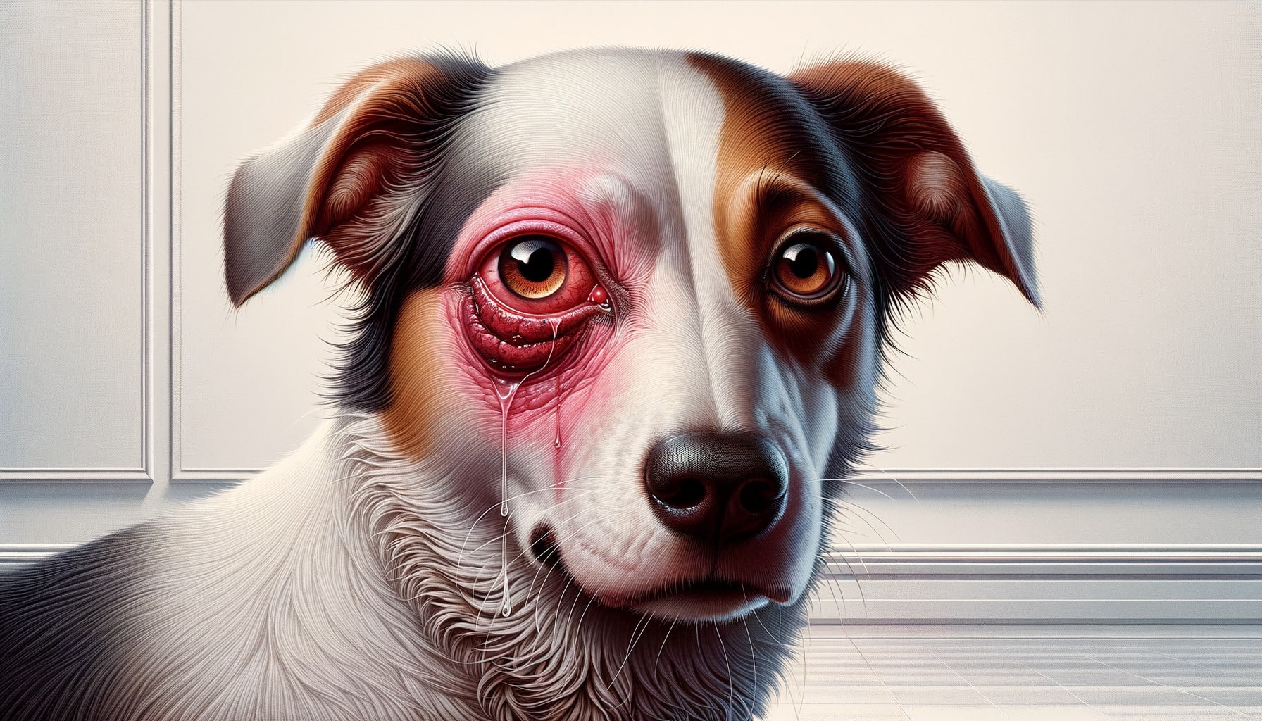 dog eye bleeding