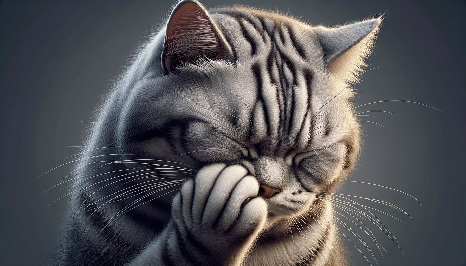 gato cara frotar
