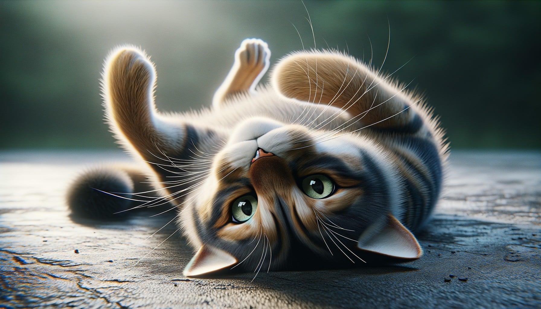 gato suelo revuelca