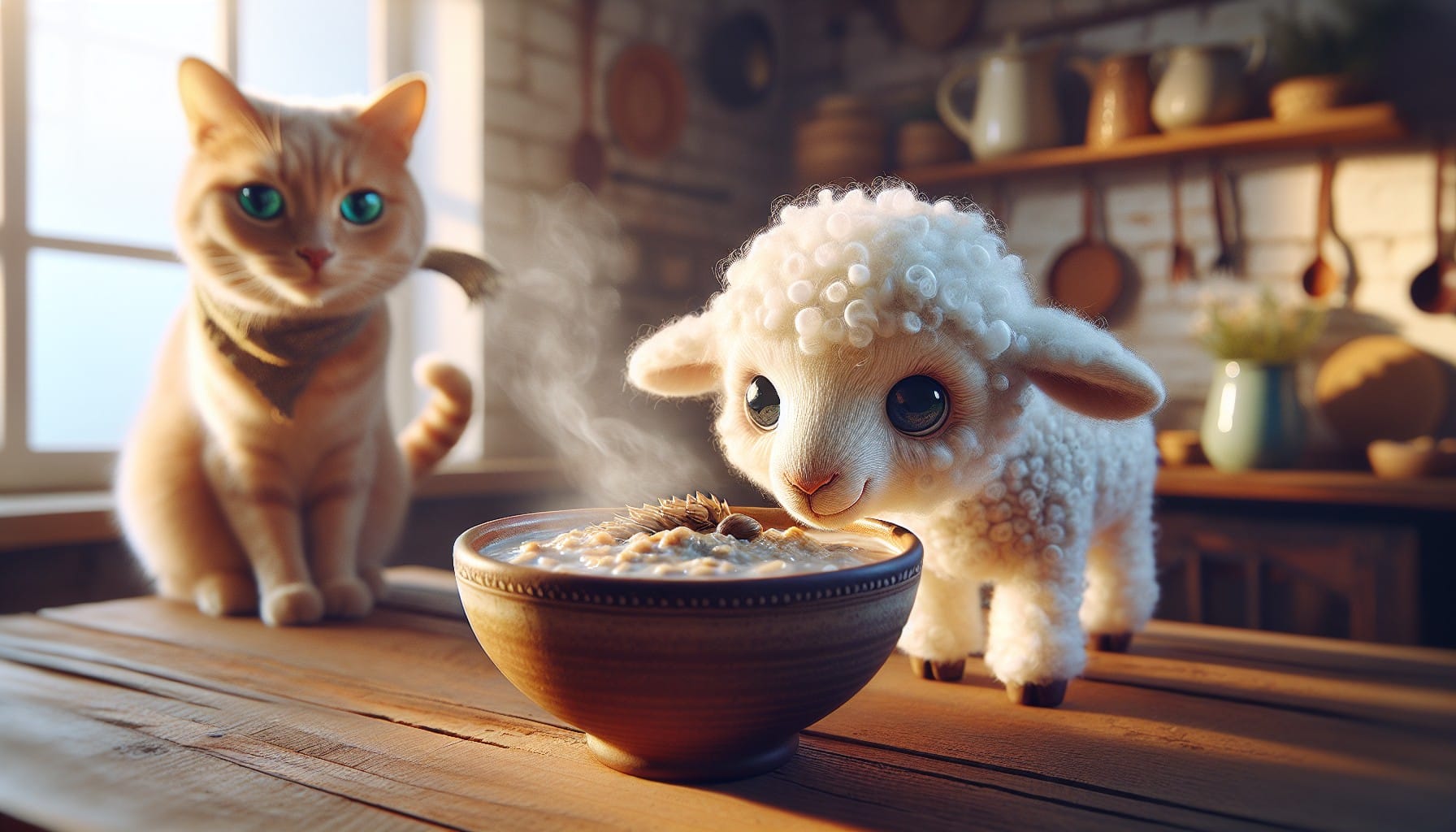 lamb oatmeal cat