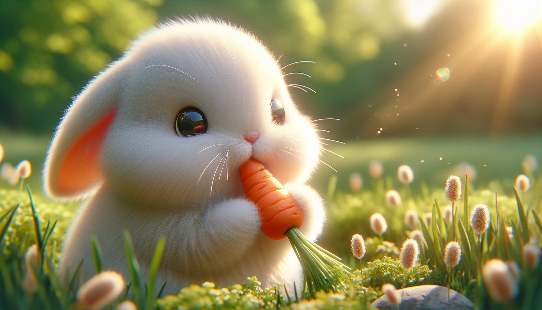 rabbit carrot fur