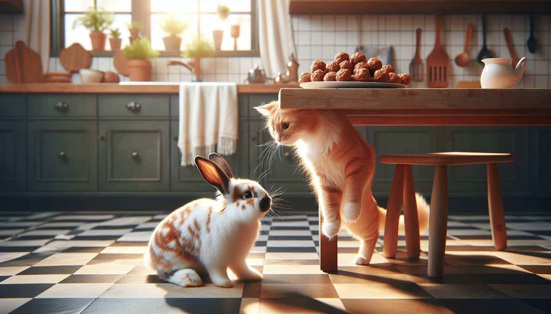 rabbit meatballs cat