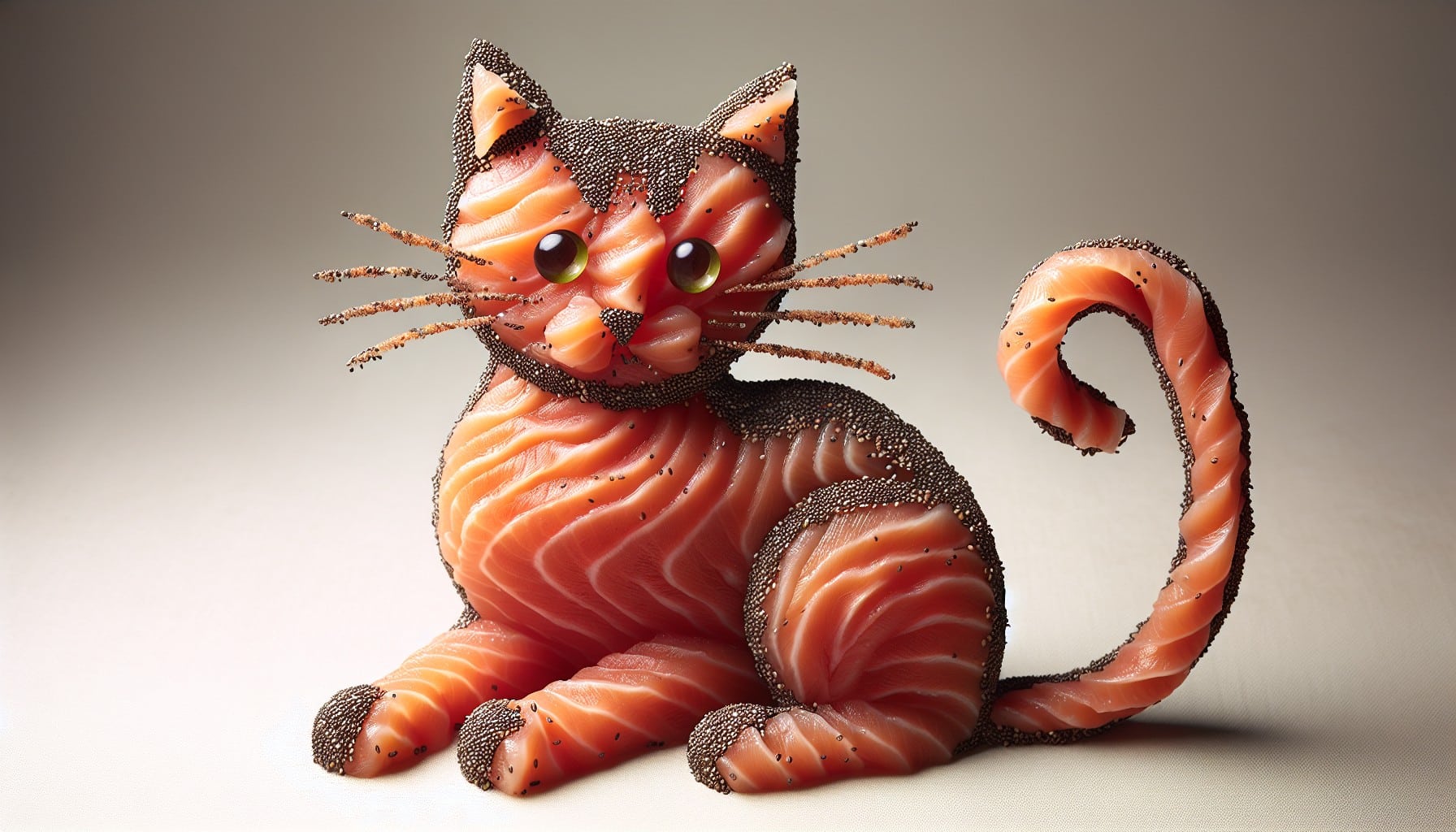 salmon chia cat