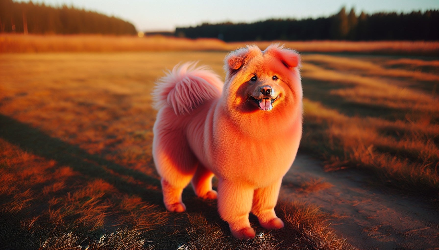 salmon dog fur