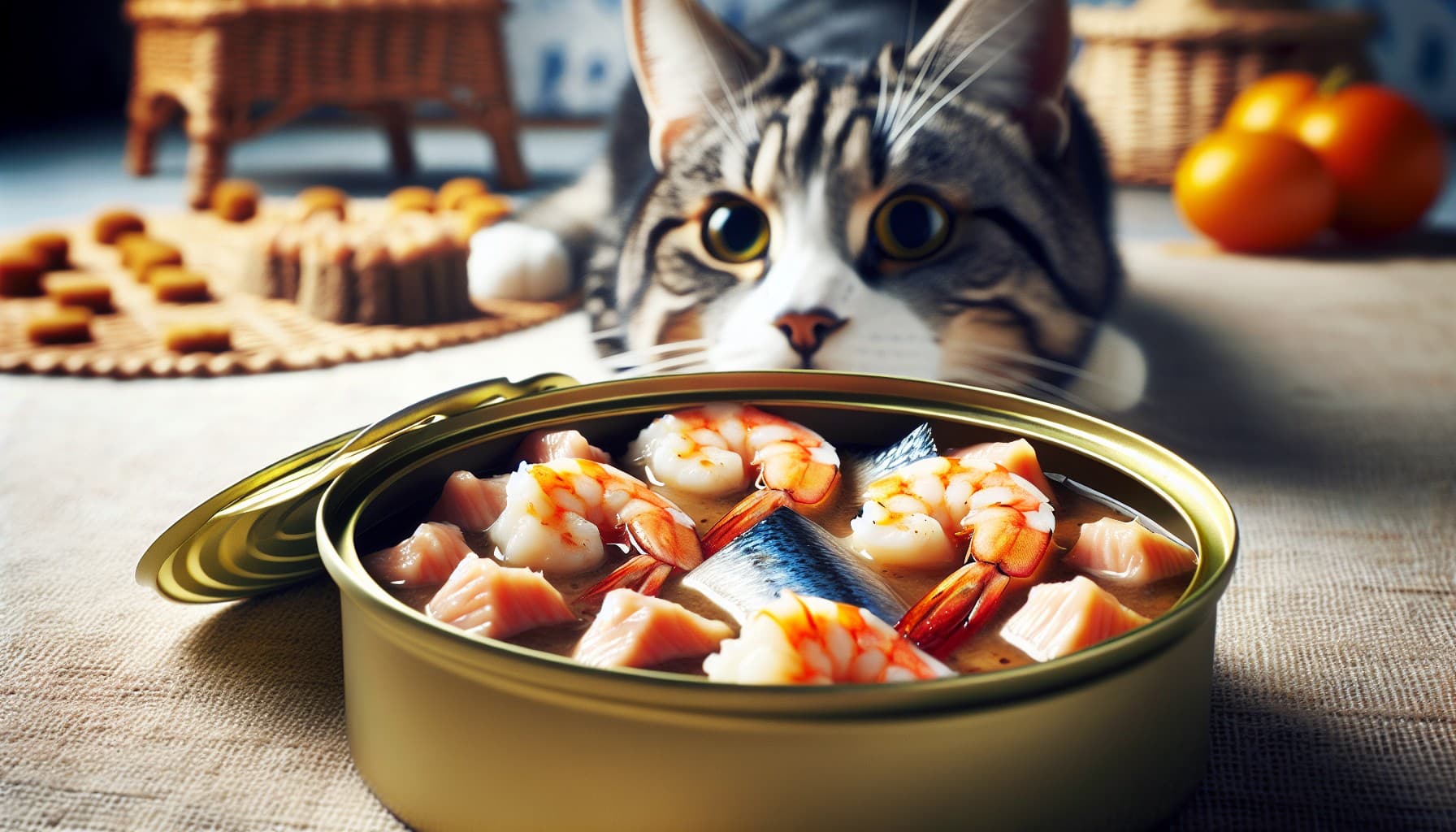 seafood cat food