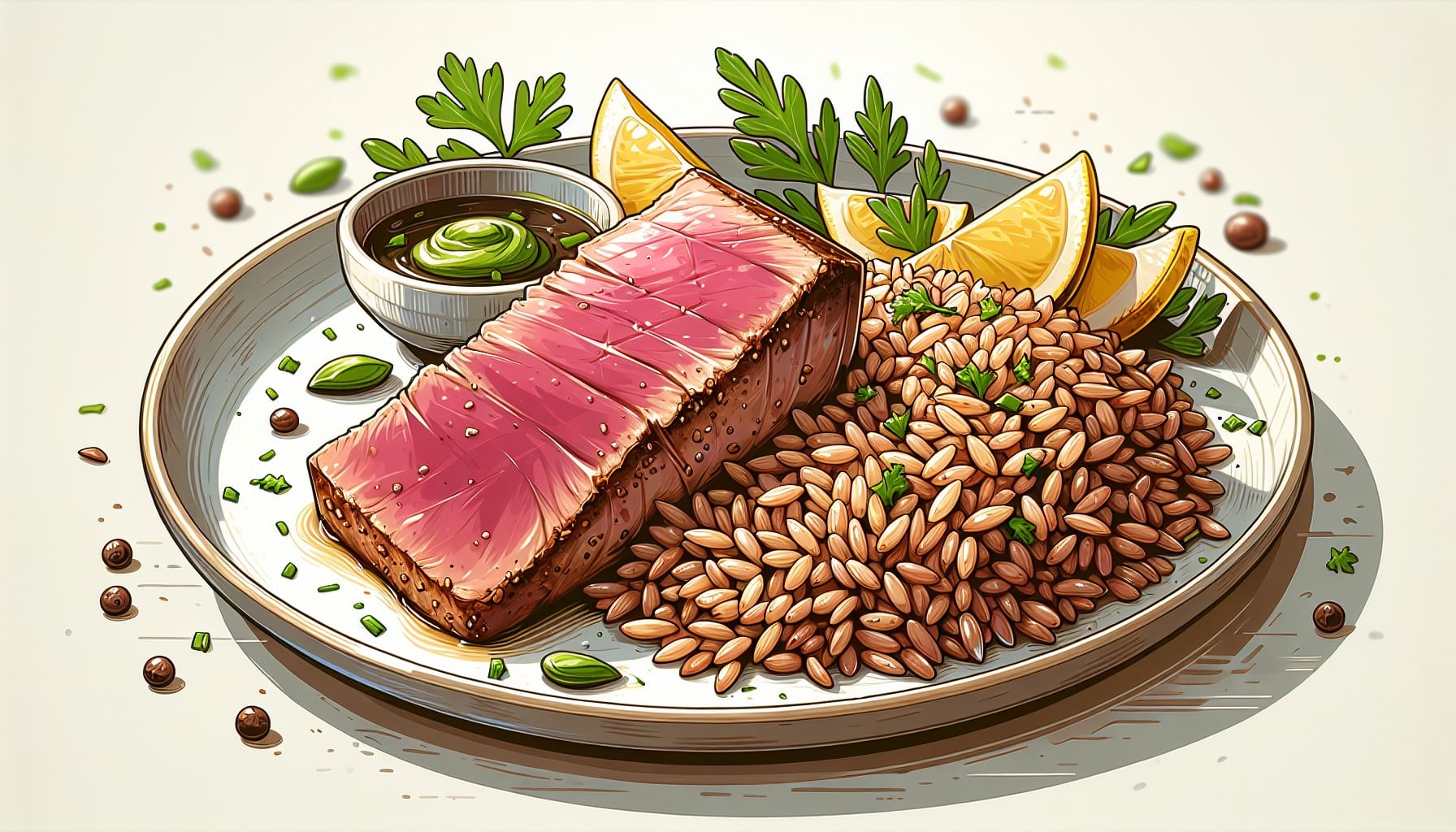tuna brown rice