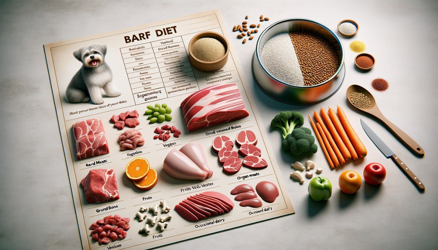 BARF dog recipe