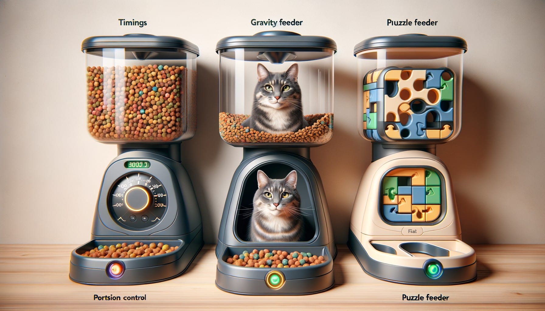 cat feeder types