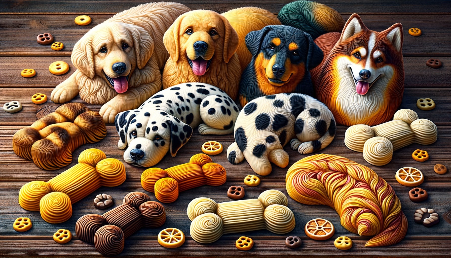 Snacks de aceite de coco y levadura de cerveza para pelaje del perro