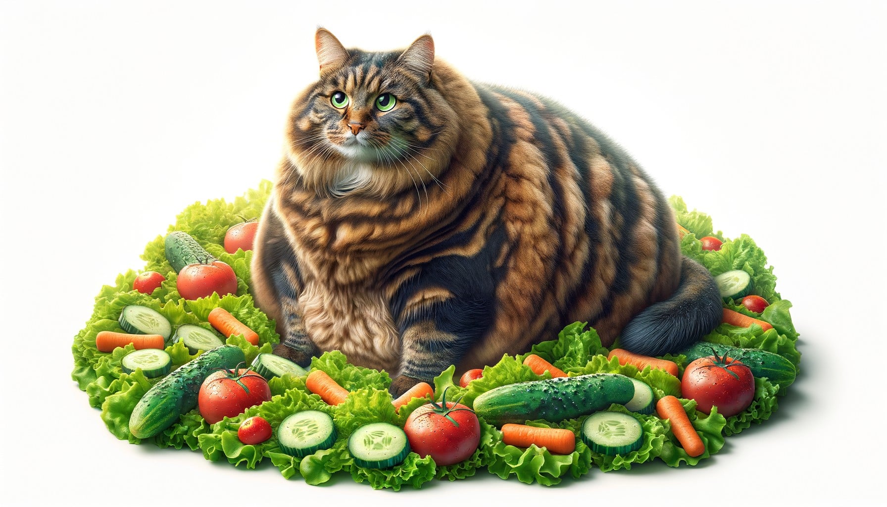 Ensalada BARF de mariscos para gatos con sobrepeso