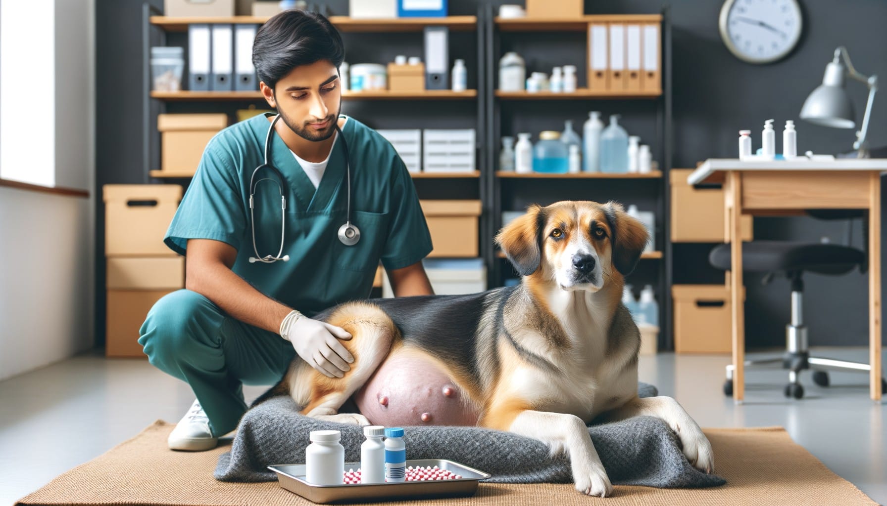pregnant dog deworming