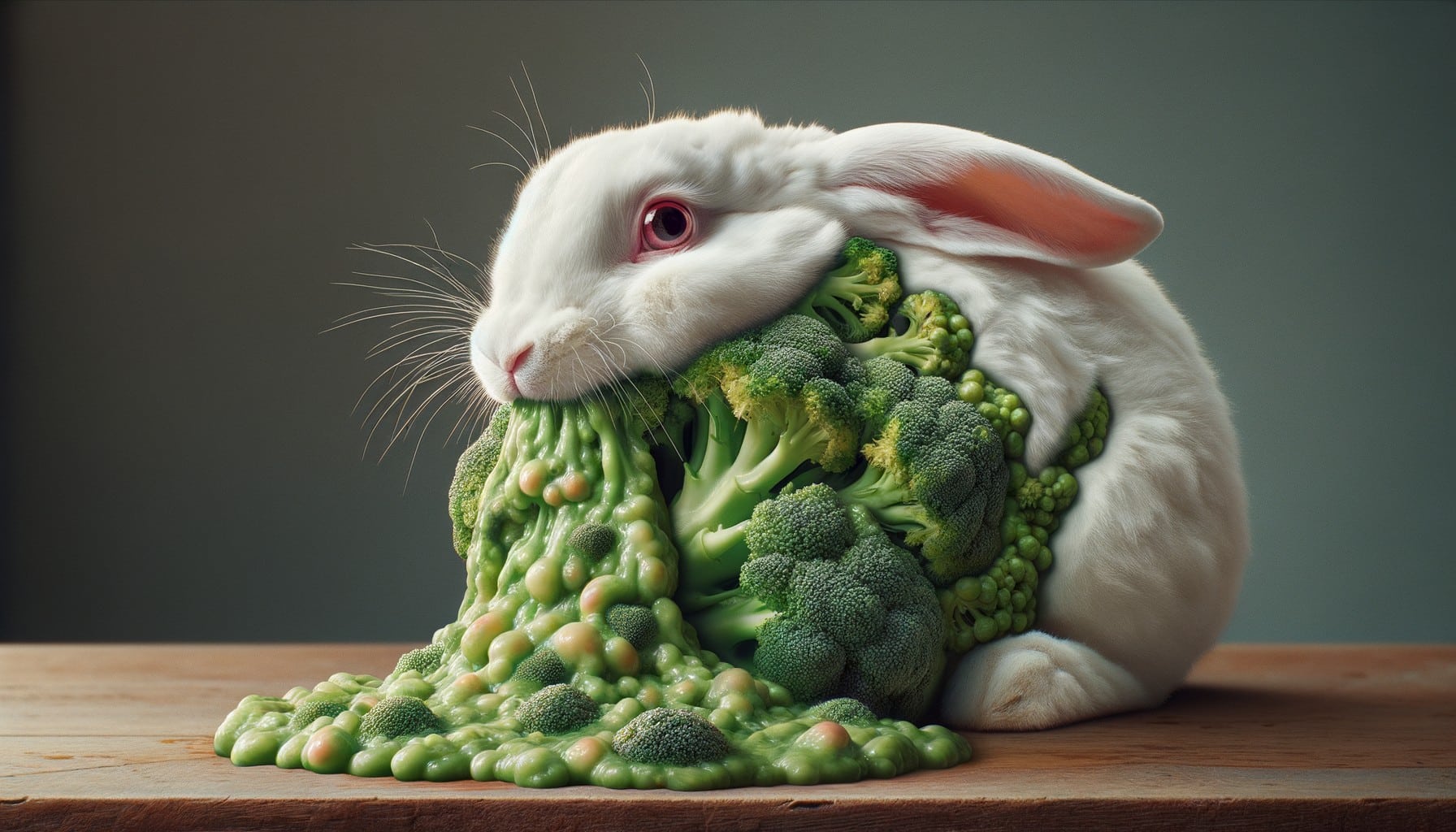rabbit broccoli BARF