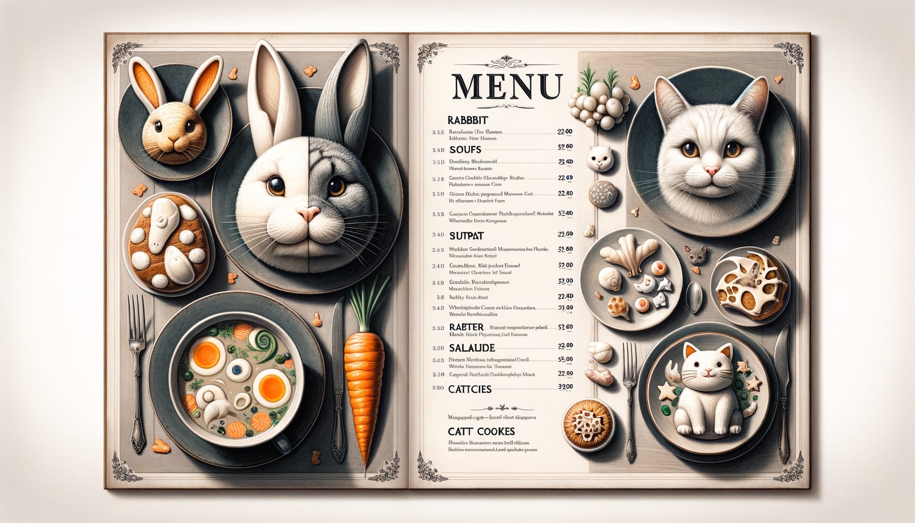 rabbit cat menu