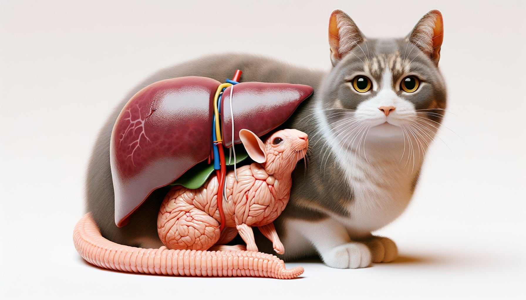 Exquisita receta BARF de conejo y hígado para gatos cazadores