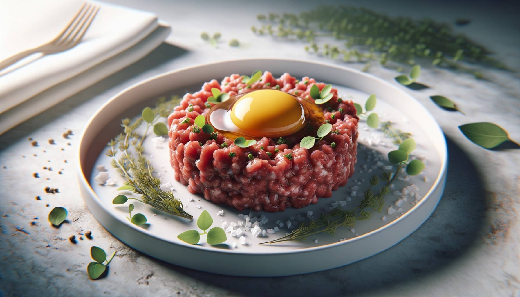 beef egg tartar